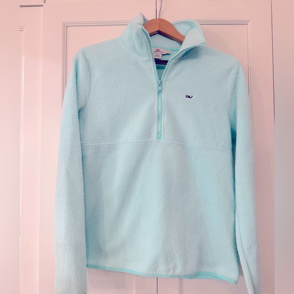 Women's Vineyard Vines Mint 1/4 Zip Pullover Size S NWOT